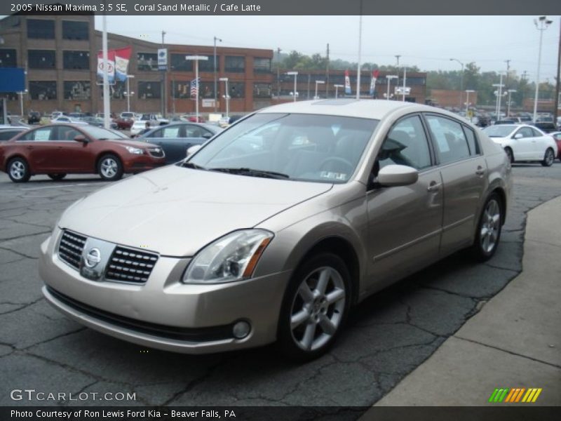 Coral Sand Metallic / Cafe Latte 2005 Nissan Maxima 3.5 SE