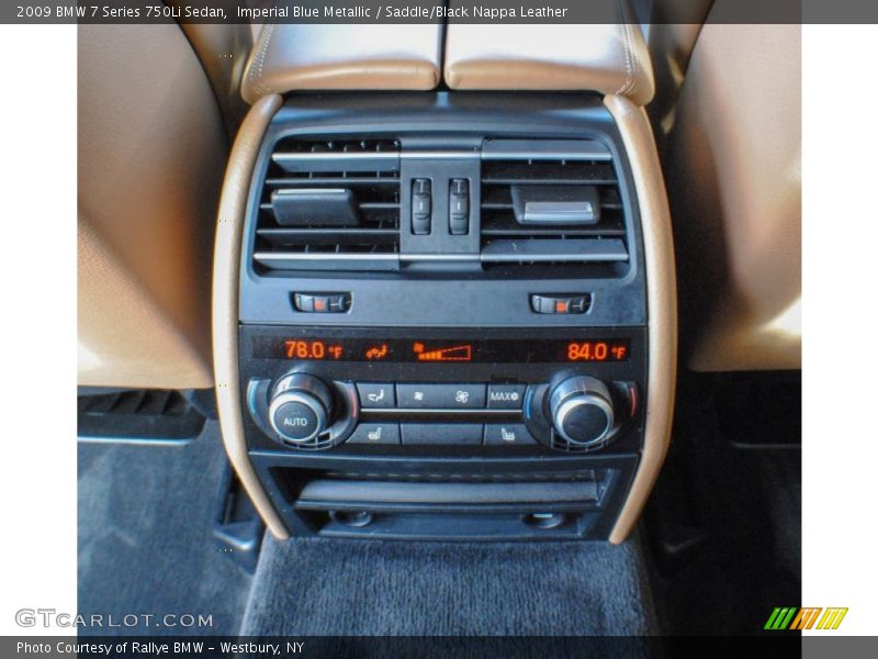 Imperial Blue Metallic / Saddle/Black Nappa Leather 2009 BMW 7 Series 750Li Sedan