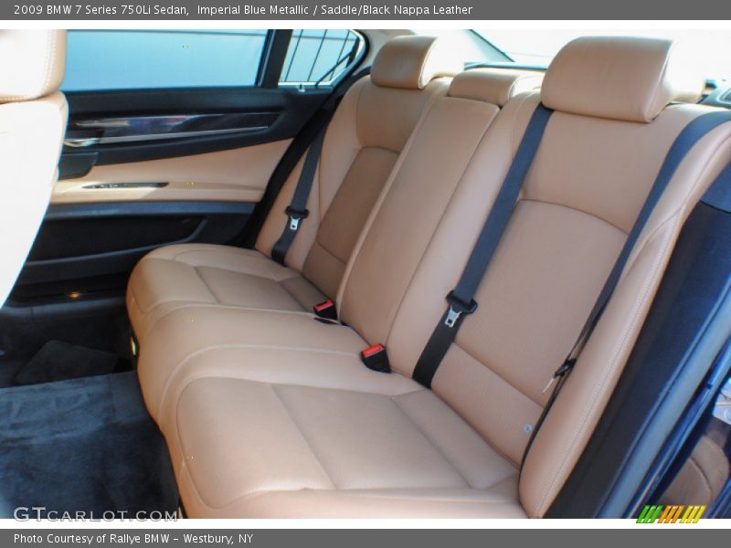 Imperial Blue Metallic / Saddle/Black Nappa Leather 2009 BMW 7 Series 750Li Sedan