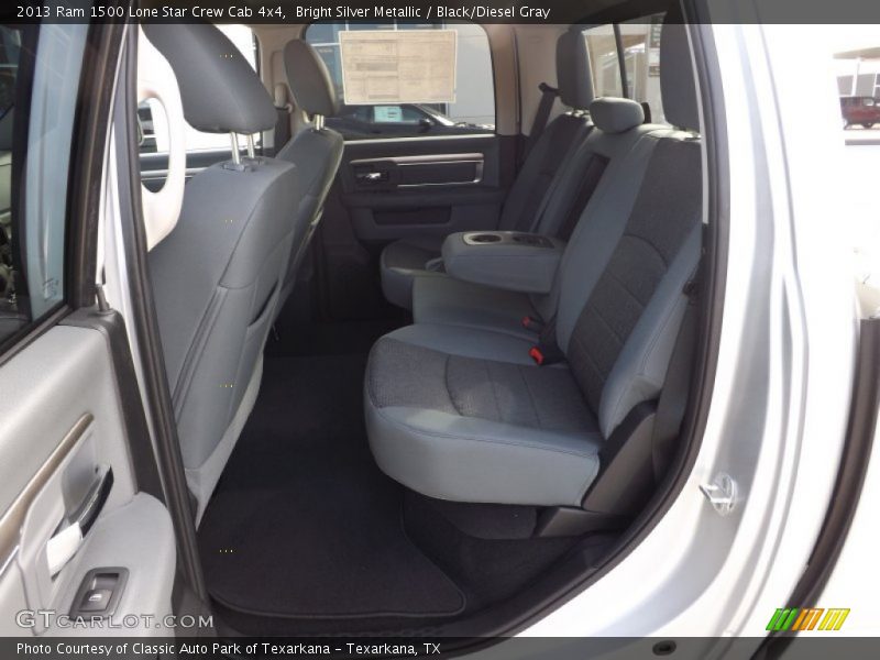 Rear Seat of 2013 1500 Lone Star Crew Cab 4x4