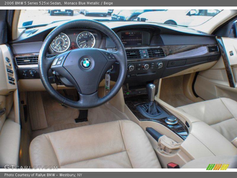 Monaco Blue Metallic / Beige 2006 BMW 5 Series 525xi Sedan