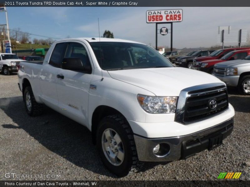 Super White / Graphite Gray 2011 Toyota Tundra TRD Double Cab 4x4