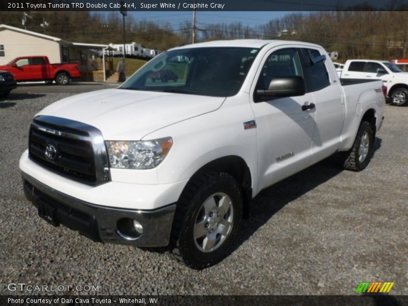 Super White / Graphite Gray 2011 Toyota Tundra TRD Double Cab 4x4