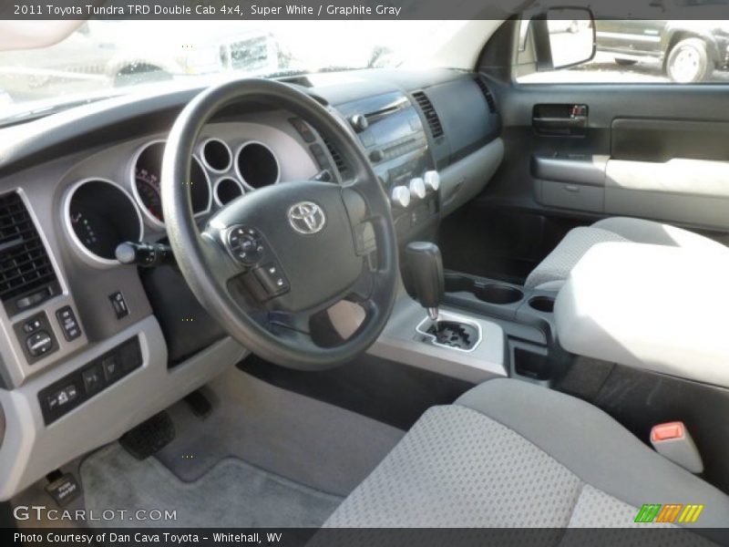 Super White / Graphite Gray 2011 Toyota Tundra TRD Double Cab 4x4