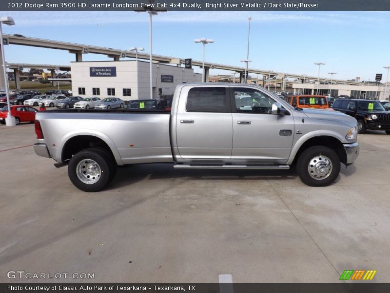  2012 Ram 3500 HD Laramie Longhorn Crew Cab 4x4 Dually Bright Silver Metallic