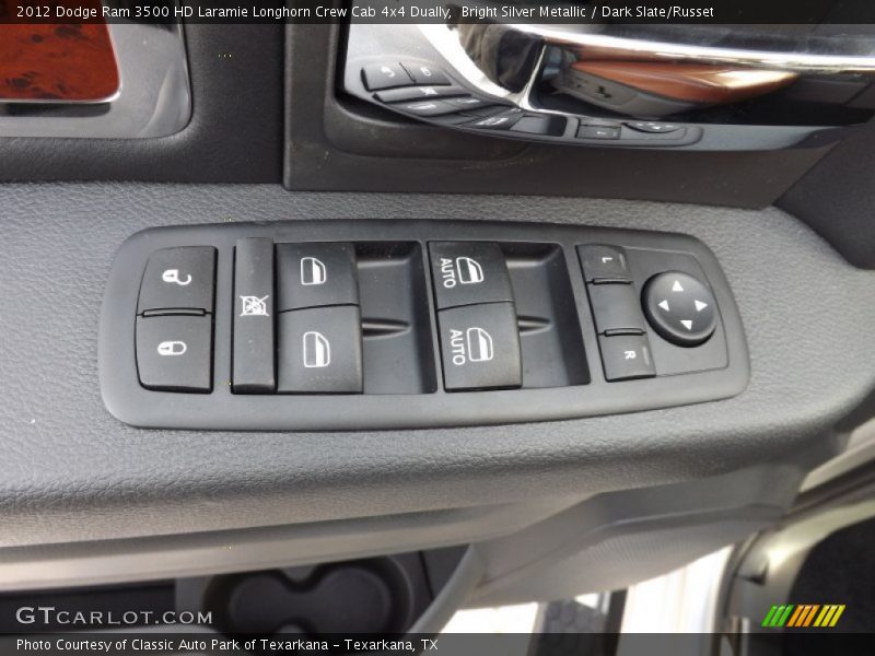 Bright Silver Metallic / Dark Slate/Russet 2012 Dodge Ram 3500 HD Laramie Longhorn Crew Cab 4x4 Dually