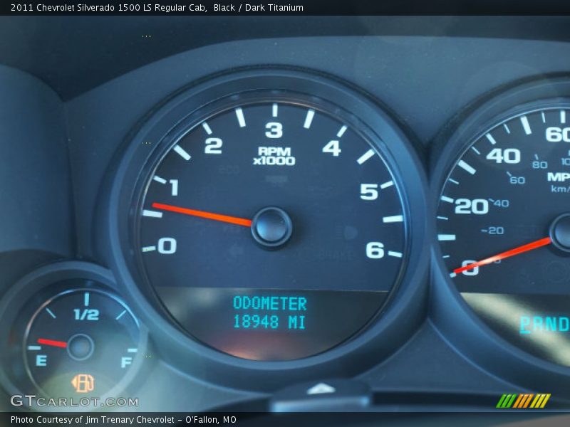 Black / Dark Titanium 2011 Chevrolet Silverado 1500 LS Regular Cab