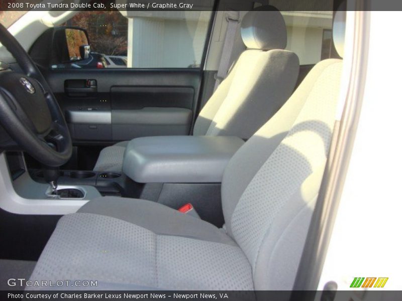 Super White / Graphite Gray 2008 Toyota Tundra Double Cab