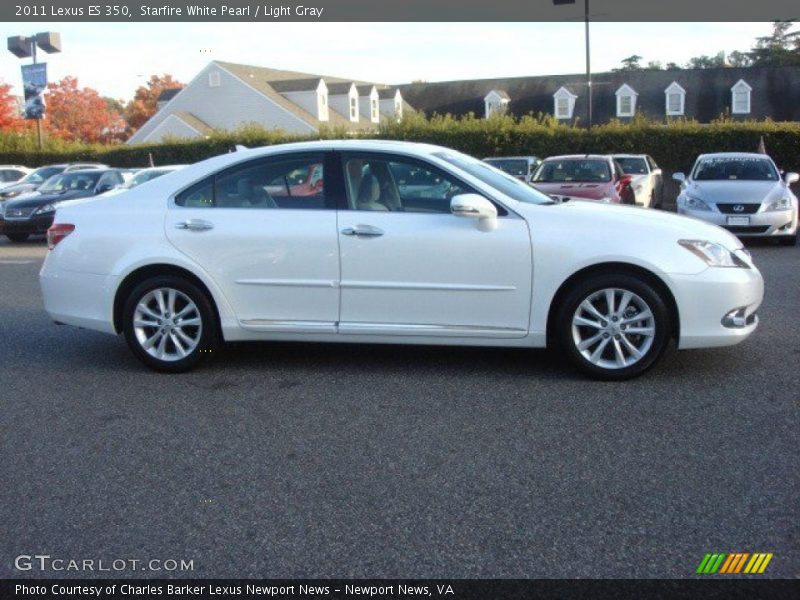 Starfire White Pearl / Light Gray 2011 Lexus ES 350