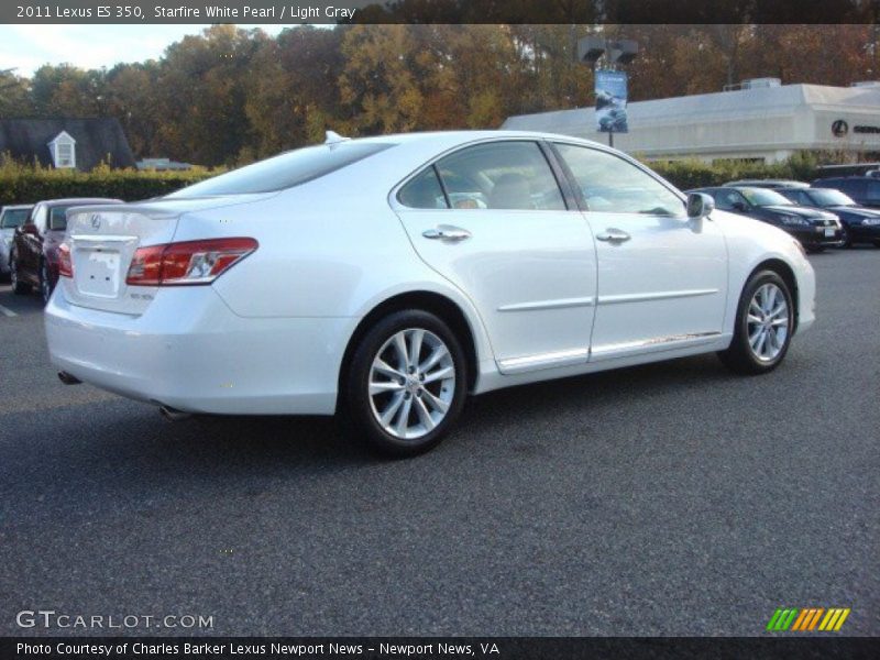 Starfire White Pearl / Light Gray 2011 Lexus ES 350