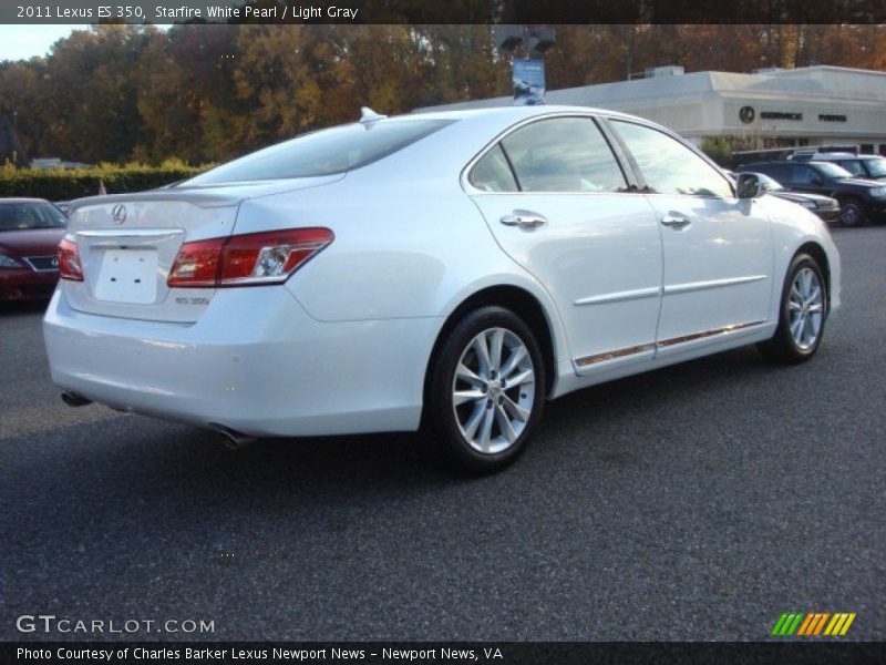 Starfire White Pearl / Light Gray 2011 Lexus ES 350