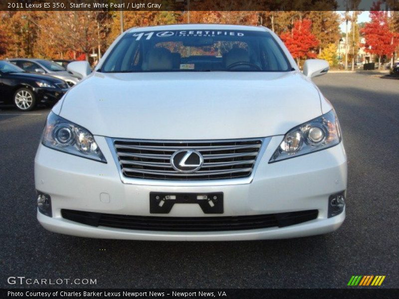Starfire White Pearl / Light Gray 2011 Lexus ES 350