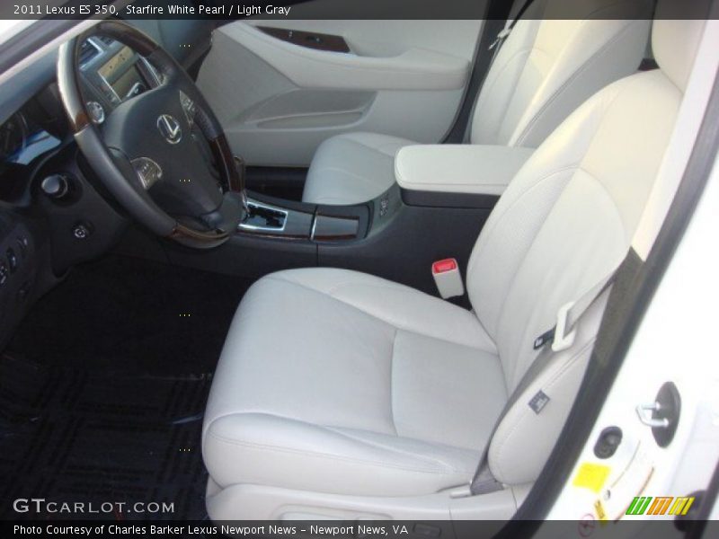 Starfire White Pearl / Light Gray 2011 Lexus ES 350