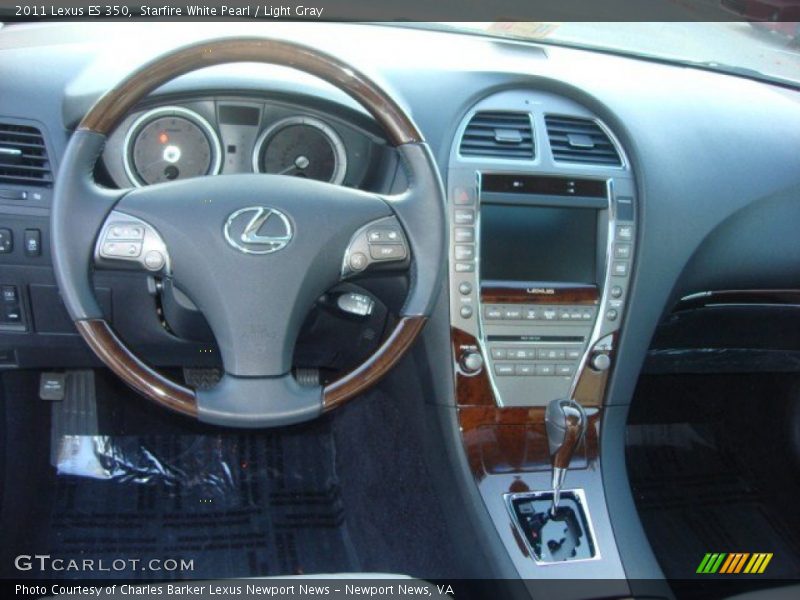 Starfire White Pearl / Light Gray 2011 Lexus ES 350