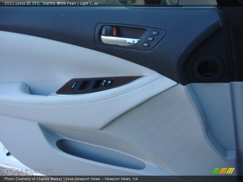 Starfire White Pearl / Light Gray 2011 Lexus ES 350