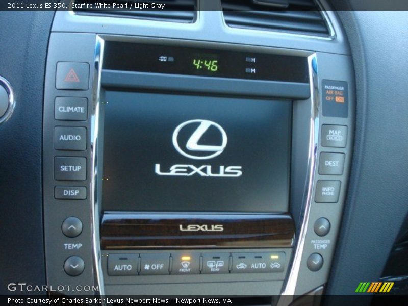 Starfire White Pearl / Light Gray 2011 Lexus ES 350