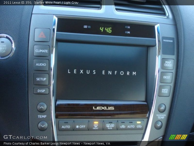 Starfire White Pearl / Light Gray 2011 Lexus ES 350