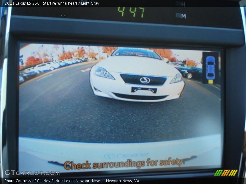 Starfire White Pearl / Light Gray 2011 Lexus ES 350