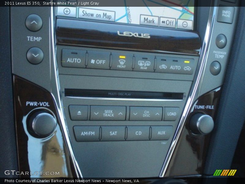Starfire White Pearl / Light Gray 2011 Lexus ES 350