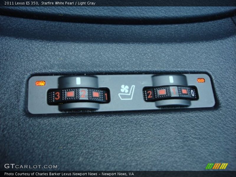 Starfire White Pearl / Light Gray 2011 Lexus ES 350