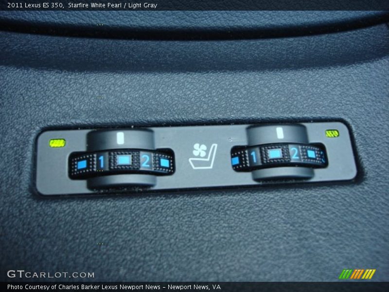 Starfire White Pearl / Light Gray 2011 Lexus ES 350