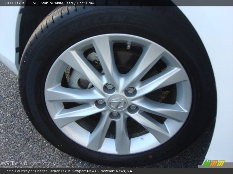 Starfire White Pearl / Light Gray 2011 Lexus ES 350