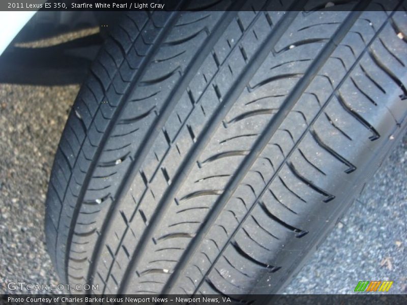 Starfire White Pearl / Light Gray 2011 Lexus ES 350
