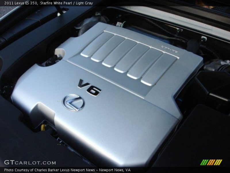 Starfire White Pearl / Light Gray 2011 Lexus ES 350