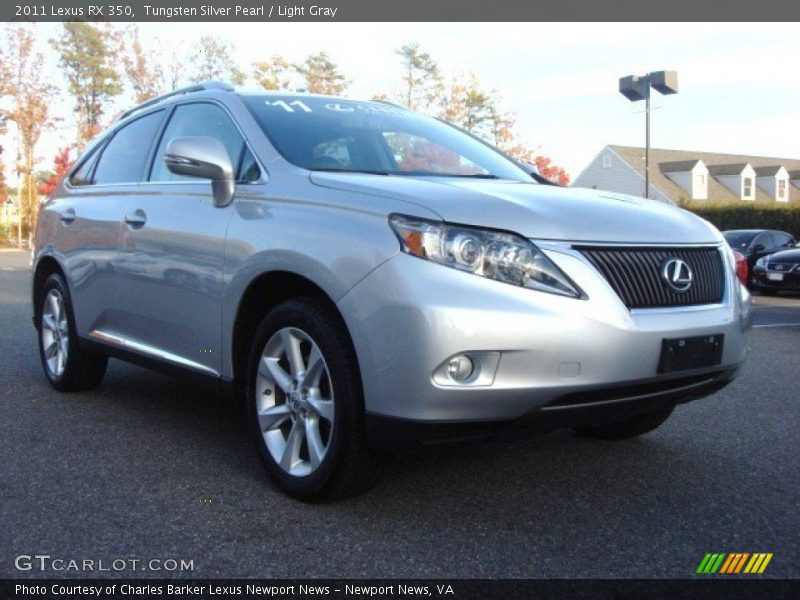 Tungsten Silver Pearl / Light Gray 2011 Lexus RX 350