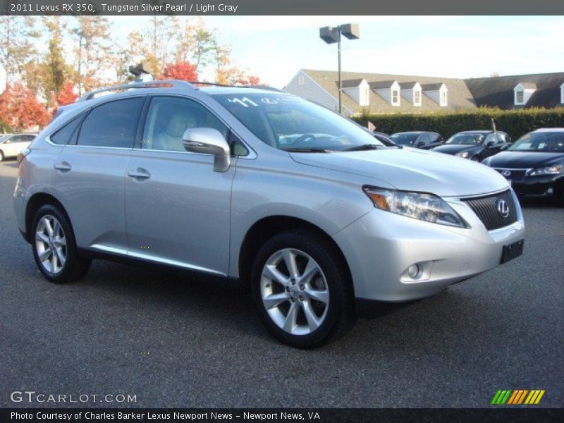 Tungsten Silver Pearl / Light Gray 2011 Lexus RX 350
