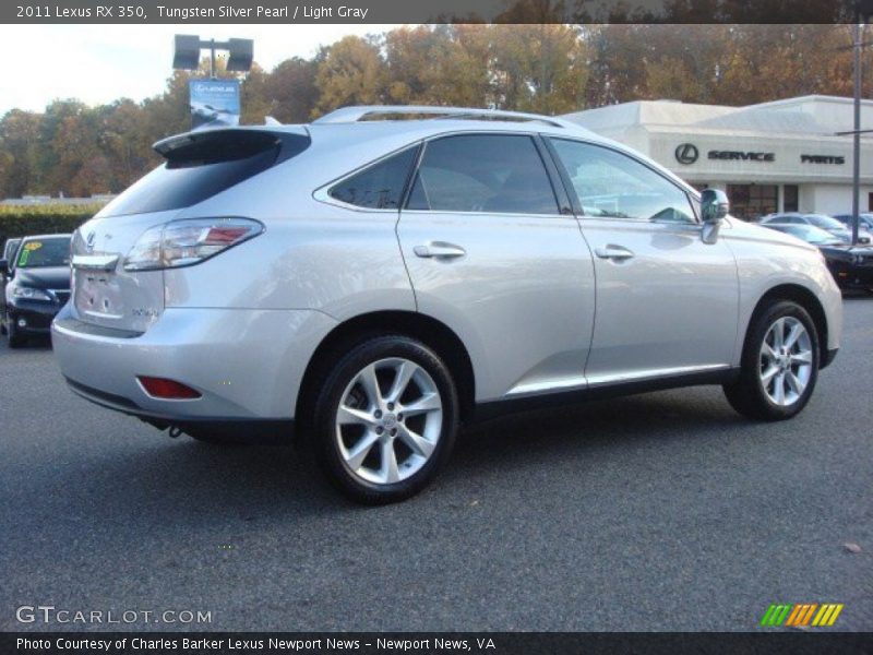 Tungsten Silver Pearl / Light Gray 2011 Lexus RX 350