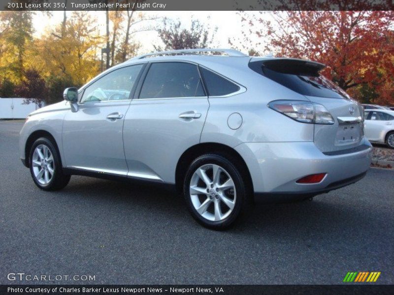 Tungsten Silver Pearl / Light Gray 2011 Lexus RX 350