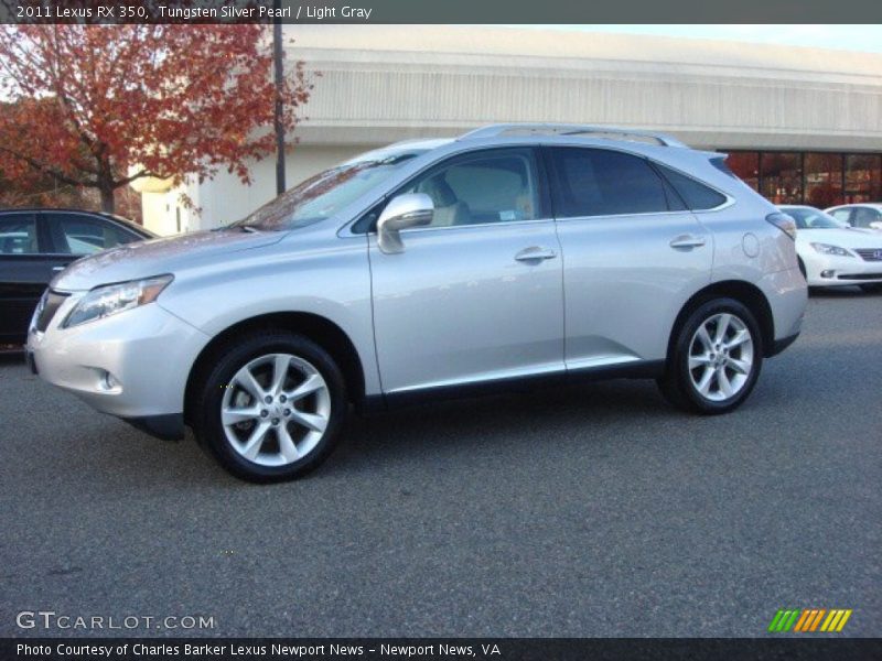 Tungsten Silver Pearl / Light Gray 2011 Lexus RX 350