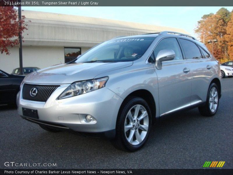 Tungsten Silver Pearl / Light Gray 2011 Lexus RX 350