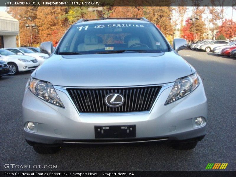 Tungsten Silver Pearl / Light Gray 2011 Lexus RX 350