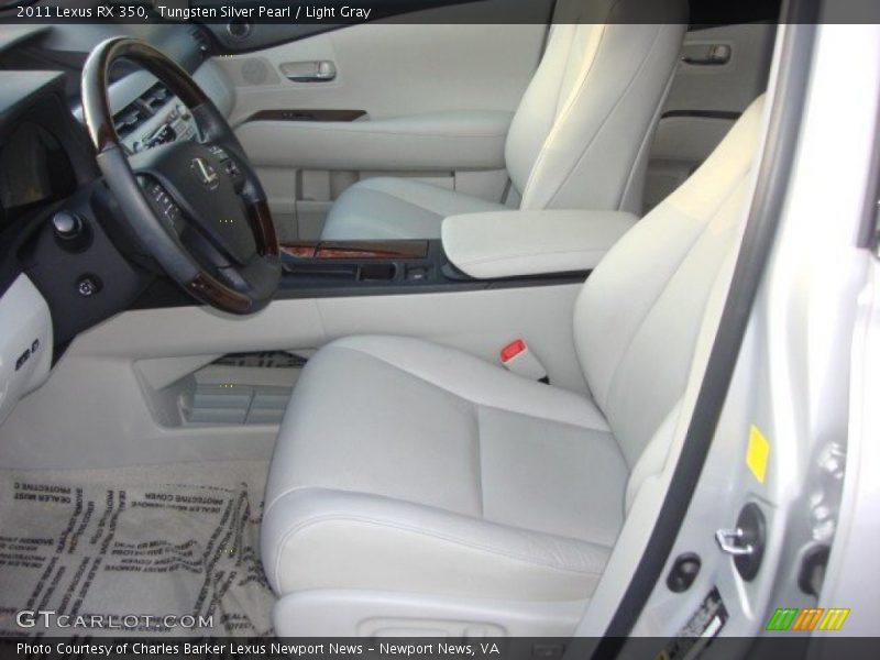 Tungsten Silver Pearl / Light Gray 2011 Lexus RX 350