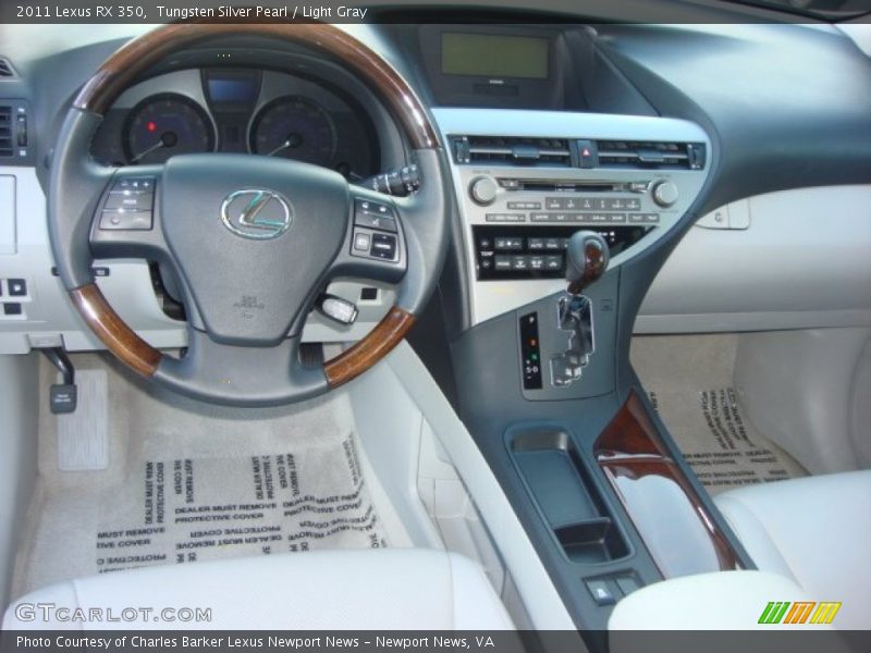 Tungsten Silver Pearl / Light Gray 2011 Lexus RX 350