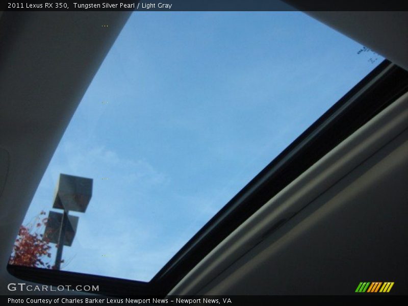 Tungsten Silver Pearl / Light Gray 2011 Lexus RX 350