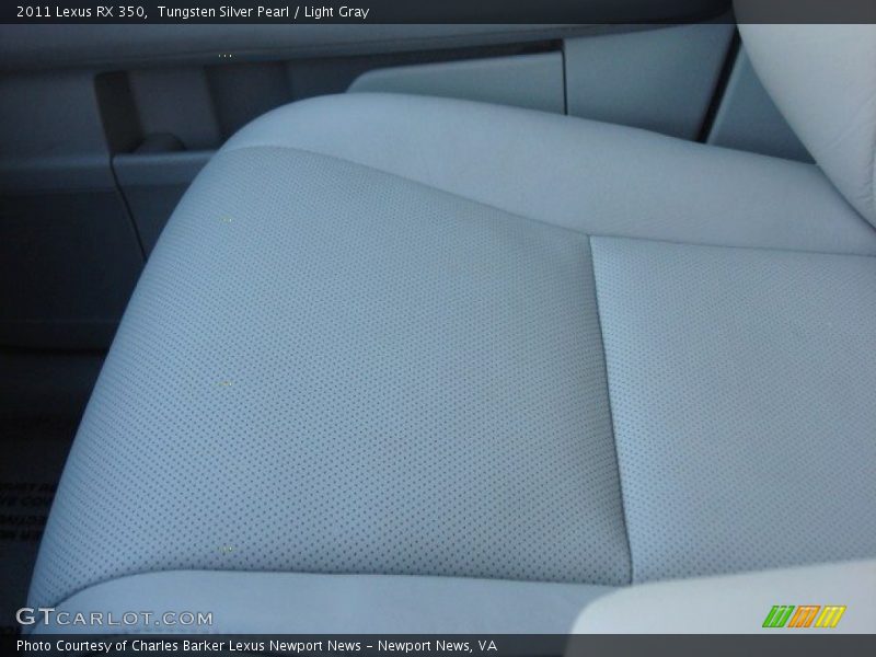 Tungsten Silver Pearl / Light Gray 2011 Lexus RX 350