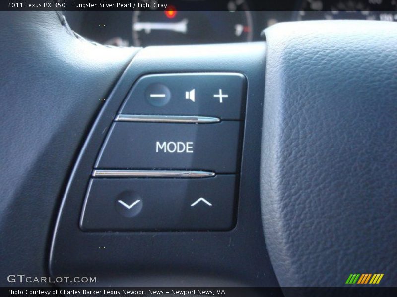 Tungsten Silver Pearl / Light Gray 2011 Lexus RX 350