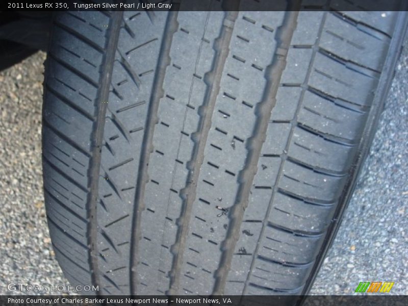 Tungsten Silver Pearl / Light Gray 2011 Lexus RX 350