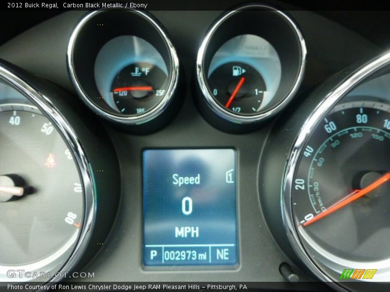 Carbon Black Metallic / Ebony 2012 Buick Regal