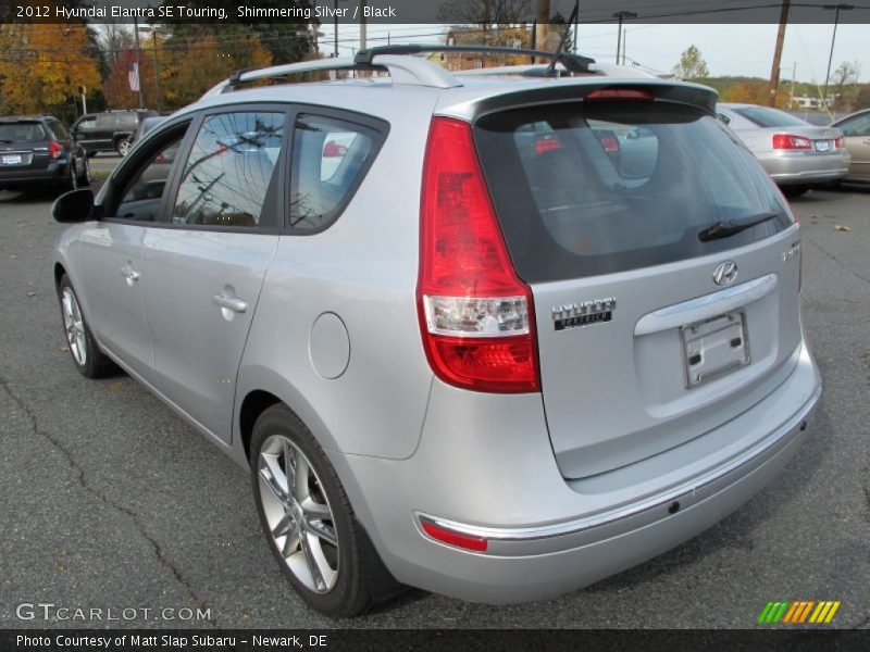 Shimmering Silver / Black 2012 Hyundai Elantra SE Touring