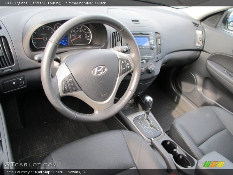 Shimmering Silver / Black 2012 Hyundai Elantra SE Touring