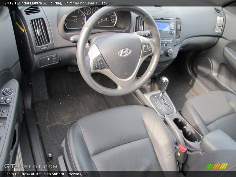 Shimmering Silver / Black 2012 Hyundai Elantra SE Touring