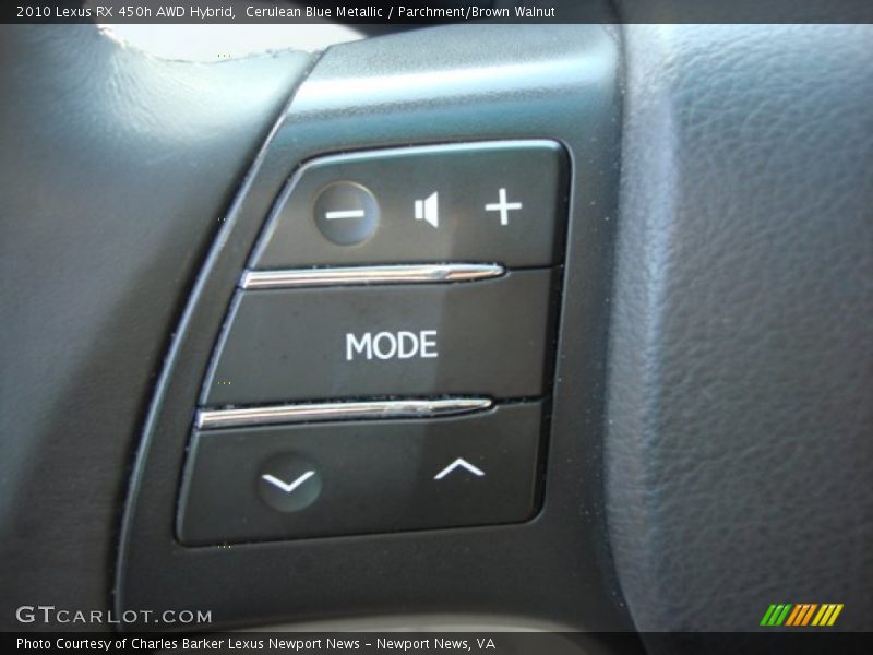 Controls of 2010 RX 450h AWD Hybrid