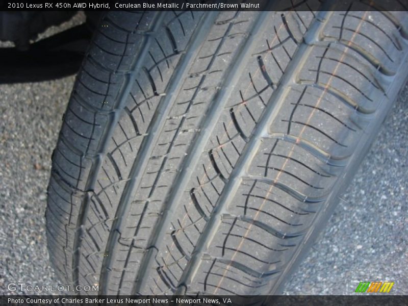 Cerulean Blue Metallic / Parchment/Brown Walnut 2010 Lexus RX 450h AWD Hybrid