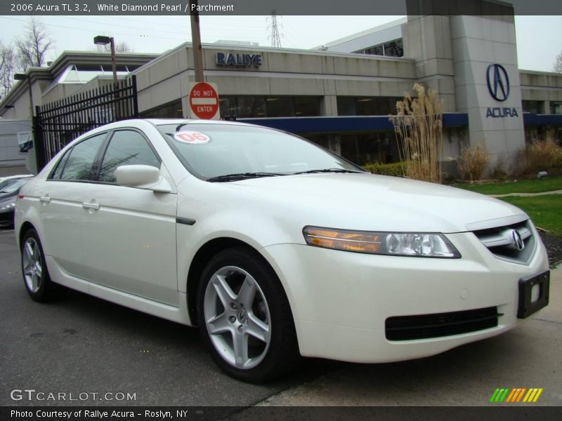 White Diamond Pearl / Parchment 2006 Acura TL 3.2