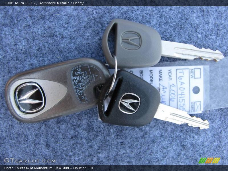 Anthracite Metallic / Ebony 2006 Acura TL 3.2