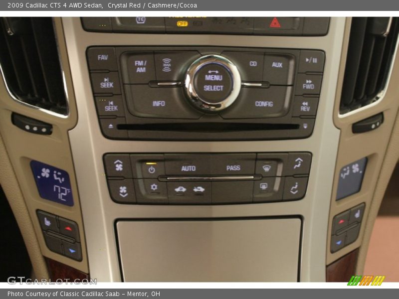 Controls of 2009 CTS 4 AWD Sedan